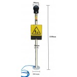 ARO-DP02 Human Body Electrostatic Discharge Pole With Alarm